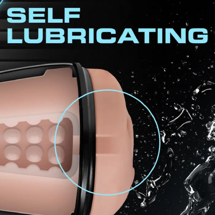 Soft and Wet Pussy Self Lubricating Stroker with Pleasure Orbs Vanilla Blush Male Sex Toys