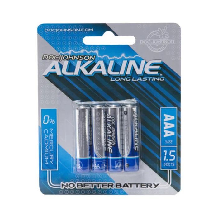 Fairvillacom Enhancers Doc Johnson Alkaline Batteries AAA 4 Pack