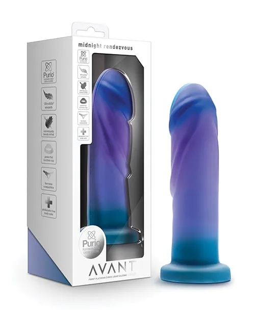Avant Midnight Rendezvous Ocean Blue Silicone Dildo Avant Dildos