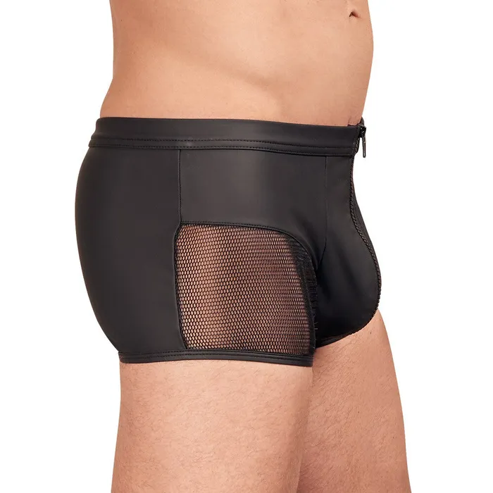 NEK Anal NEK Matte Look Pants With Zip Opening Black NEK Anal NEK Matte Look Pants With Zip Opening Black