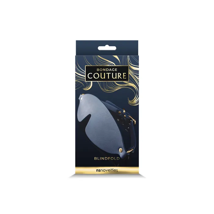 NS Novelties Vibrators Bondage Couture Blue Vinyl Blind Fold
